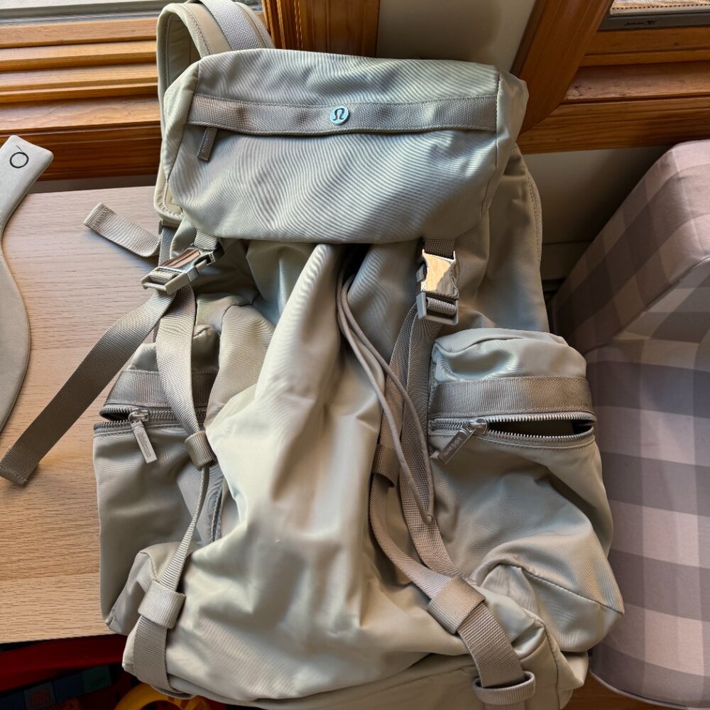 lululemon athletica Light Beige/Taupe Backpack